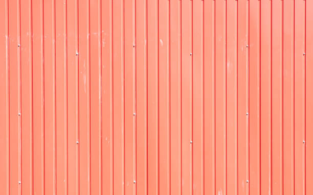 istock tin background texture. Close view of red colored abstract pattern background. Copy space 1415657043