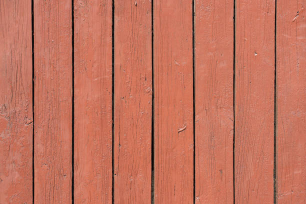 istock Wood background texture. Wooden surface, old boards, red-brown paint, blank retro template for advertising lettering, rough material, grungy textured background closeup. 1415657189