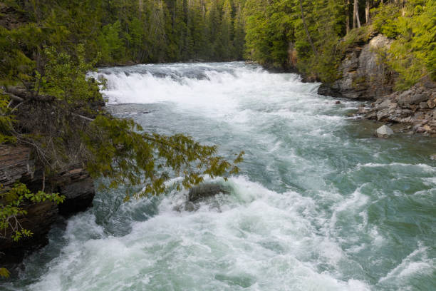 istock Glacier National Park, waterfall long exposure 1415662760