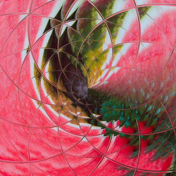 istock Watermelon berry in the mosaic section 1415663143