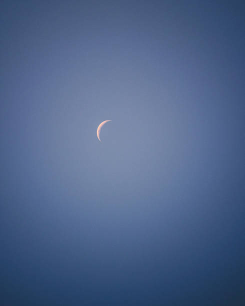 istock The new moon in the blue skies 1415666956