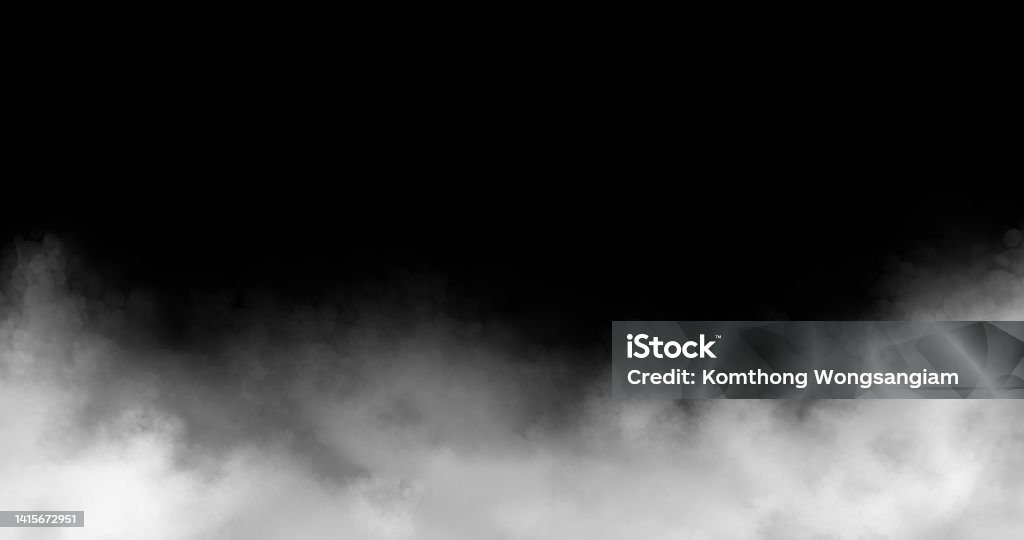 Smoke on black background Black Background Stock Photo