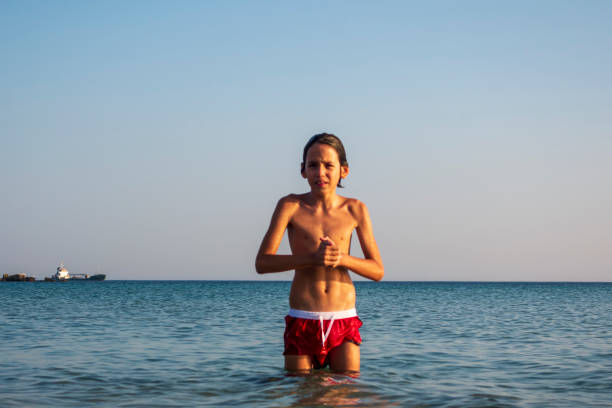 Boy Summer fun on the sea