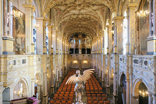 Inside of Frederik's Church in Copenhagen