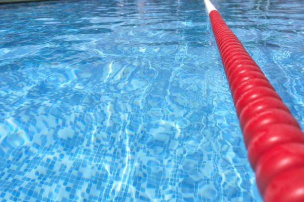 istock beacon or buoy separating a lane in a swimming pool 1415674975