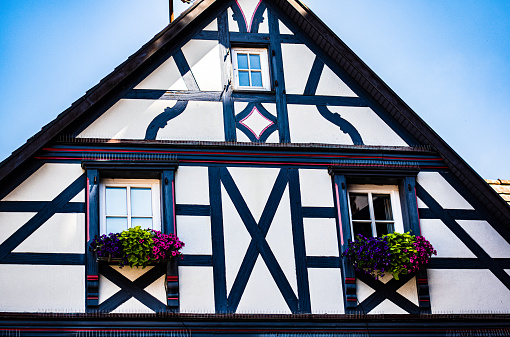 Facade detail of typical house in the black forest (Germany)