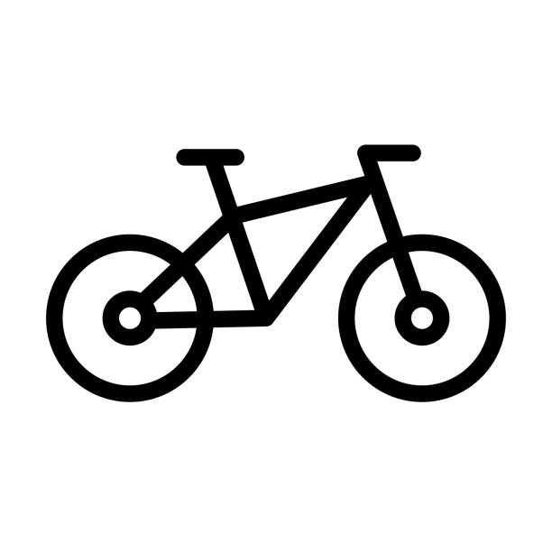 자전거 아이콘입니다. 공유 및 대여 자전거. 자전거 주차. - bicycle rack stock illustrations