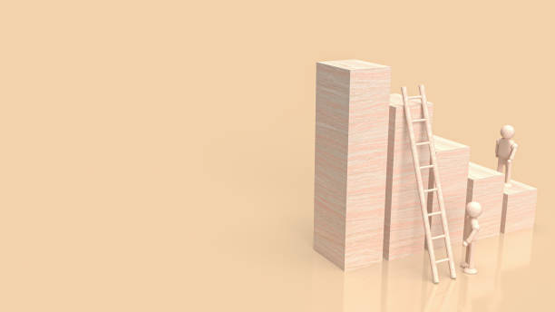 istock wood chart for business concept 3d rendering 1415696919