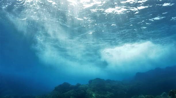 istock Rays of sunlight over a reef in the Atlantic Ocean 1415709427