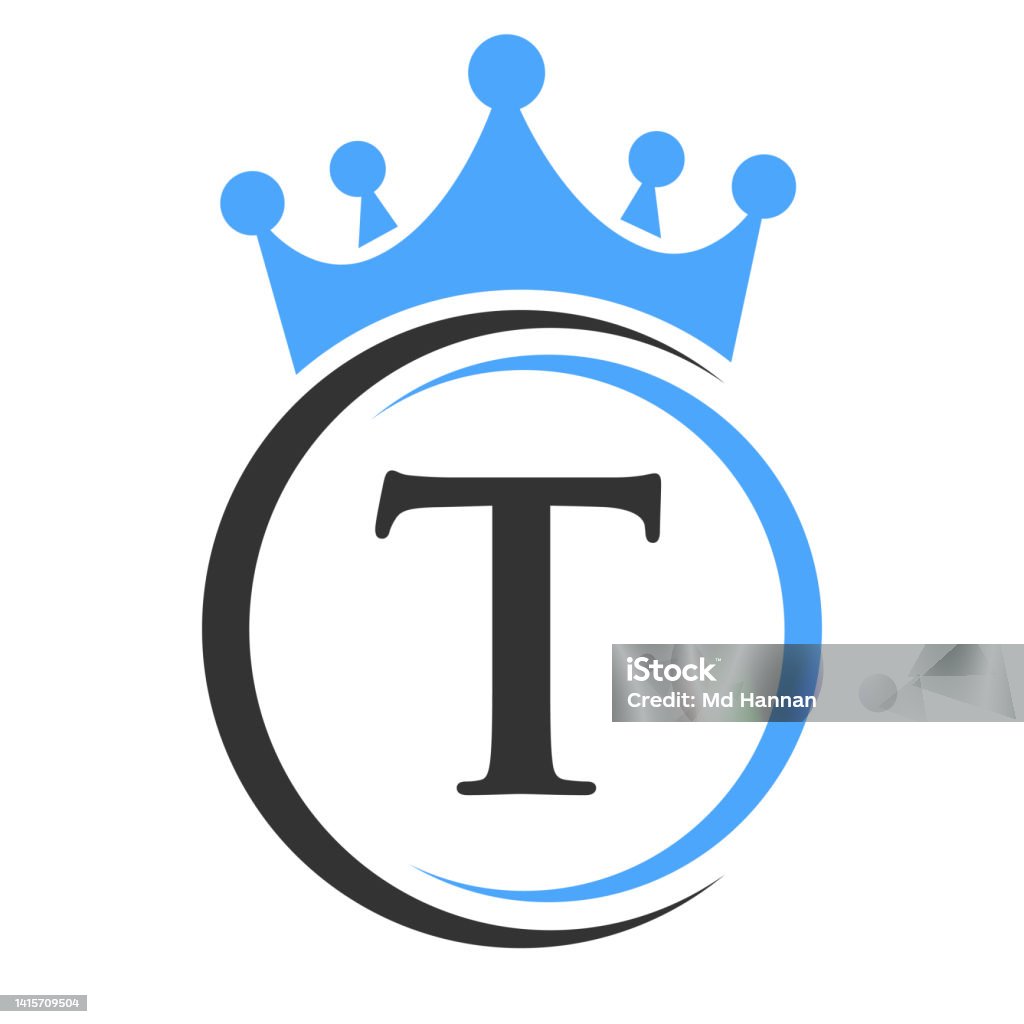 Mẫu Logo Letter T Elegant Crown Royal Crown Logotype Bảng Hiệu ...