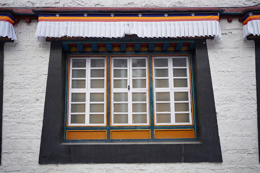 Characteristic style of windows in Tibet, China