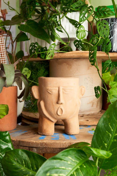 istock earthenware pot for plants on a wooden table 1415712509