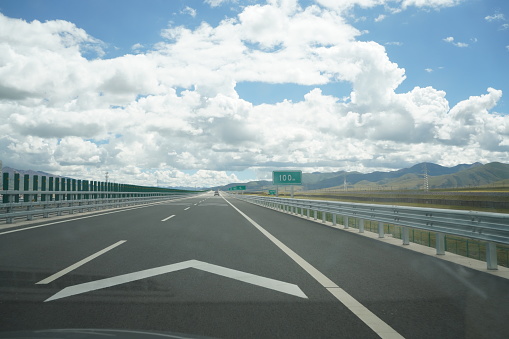 Expressway in Tibet, China