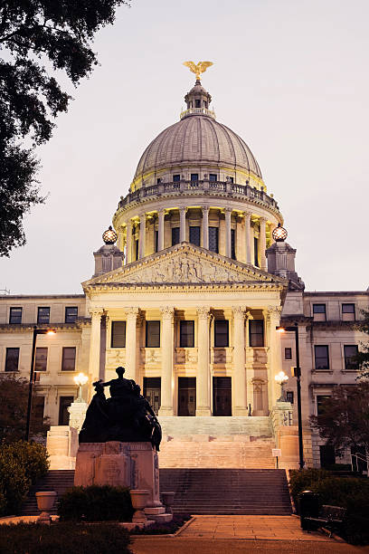 istock Front view of State Capitol building in Jackson 141571562