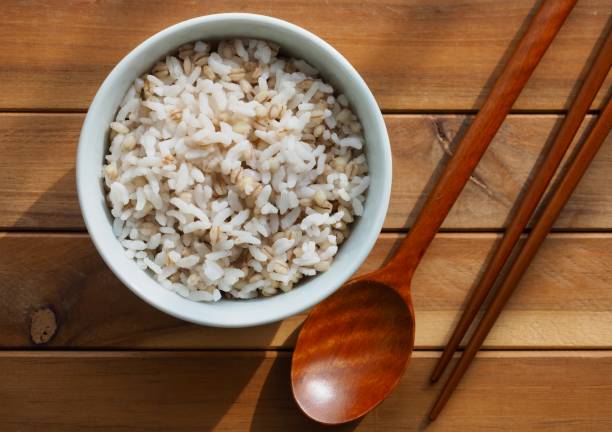 istock Asian food barley rice, meal 1415717031