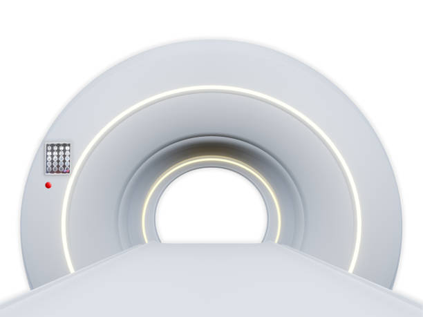 istock MRI SCANNER - Magnetic resonance imaging scan device in Hospital 3D rendering . 1415724048