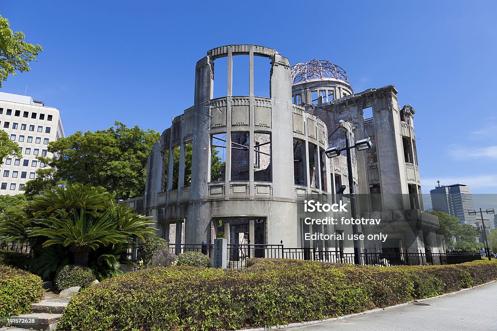 Memoriale della pace di Hiroshima, comunemente chiamato A-Bomb cupola - Foto stock royalty-free di Arma nucleare