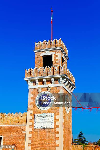 Große Turm Des Venetian Arsenal Italien Stockfoto und mehr Bilder von Alt - Alt, Altertümlich, Architektonische Säule