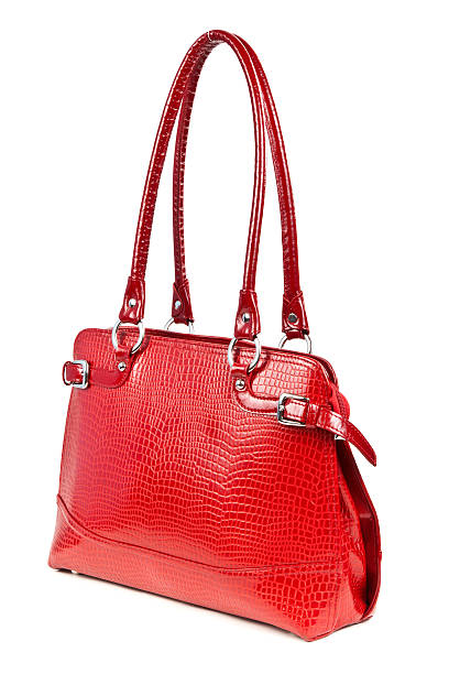 istock red leather ladies handbag 141573173