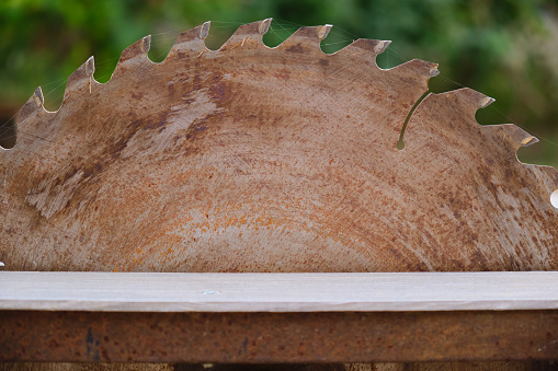 Two-man crosscut saw (two-handed saw) isolated on a white background