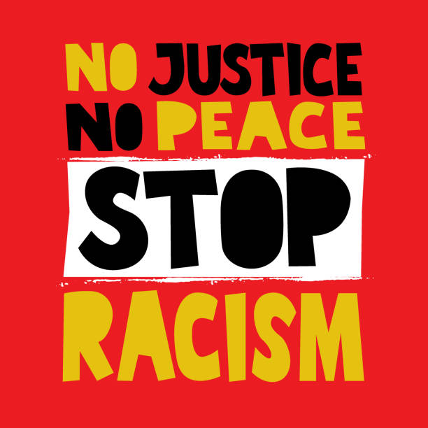 A beautiful colorful posters which use great typography, with Inspirational Quote no justice no peace stop racism A beautiful colorful posters which use great typography, with Inspirational Quote no justice no peace stop racism i cant breathe stock illustrations