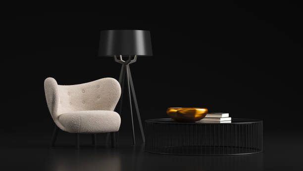 istock 3d illustration on a black background, without sunlight. 1415750172