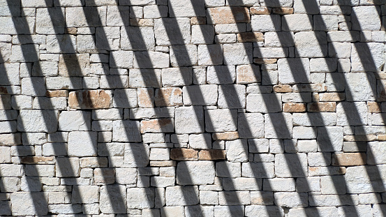 An abstract view of a Stone wall