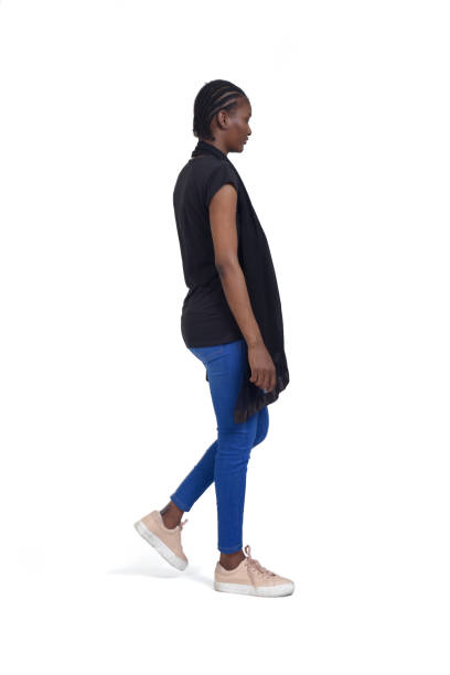 istock woman standing  on white background 1415753020