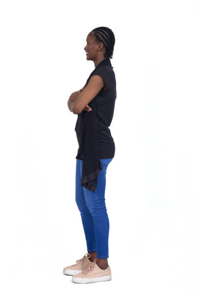 istock woman standing  on white background 1415753027
