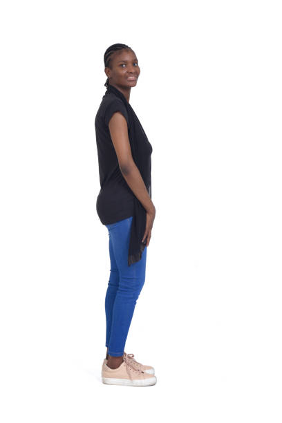 istock woman standing  on white background 1415753045