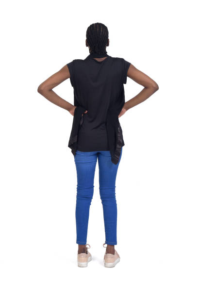 istock woman standing  on white background 1415753107