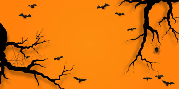 istock Happy Halloween Banner Vector Illustration With Bats beautifully arranged 1415755811