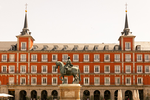 Plaza Mayor in Madrid city, Spain