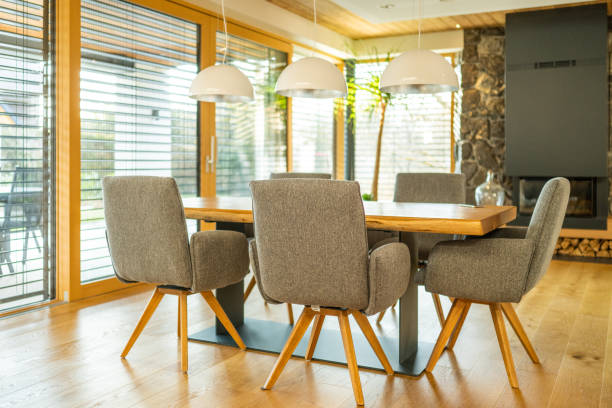 istock Interior view of house with dining table 1415761471
