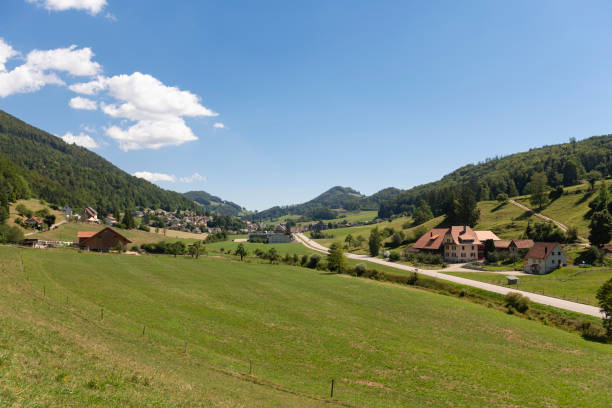 Idyllic Swiss Alps scene from Solothurn canton in Switzerland.