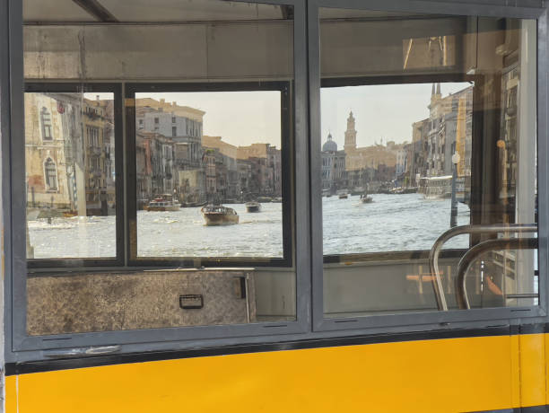 Looking out from public transportation