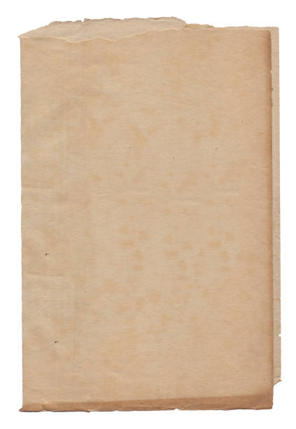 istock Old vintage rough paper with scratches and stains texture isolated 1415770169