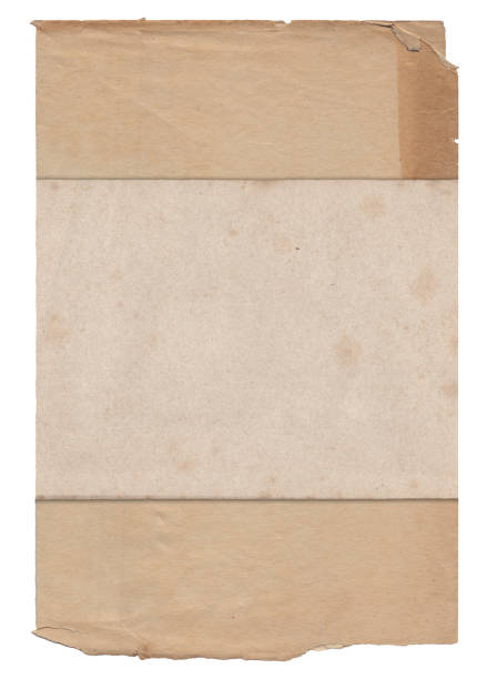 istock Old vintage rough paper with scratches and stains texture isolated 1415770490