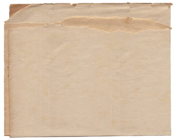 istock Old vintage rough paper with scratches and stains texture isolated 1415771296