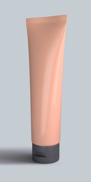 istock 3d rendering, plastic cosmetic container. tube for cream on a grey background 1415779086