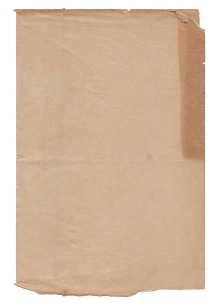 istock Old vintage rough paper with scratches and stains texture isolated 1415781337