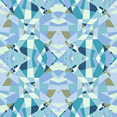 istock Kaleidoscope seamless pattern. Decorative abstract mosaic ornament. 1415781513
