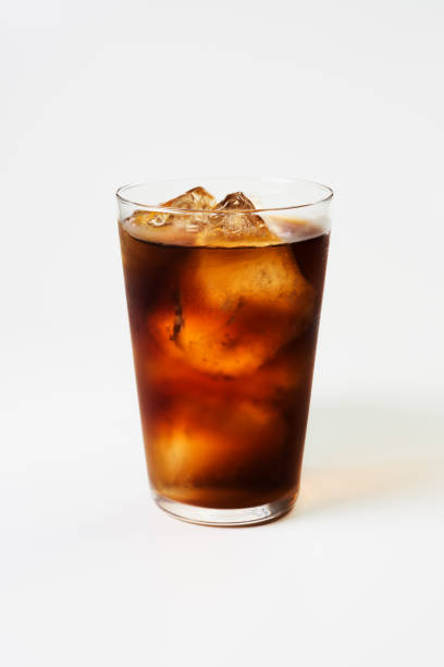 iced coffee on white background iced coffee on white background iced coffee stock pictures, royalty-free photos & images