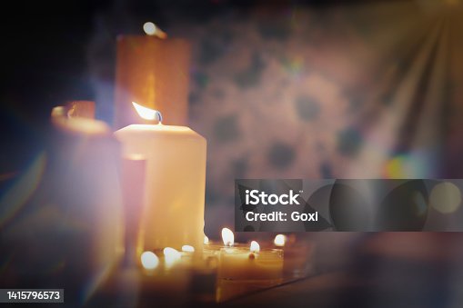 istock Festive candles 1415796573