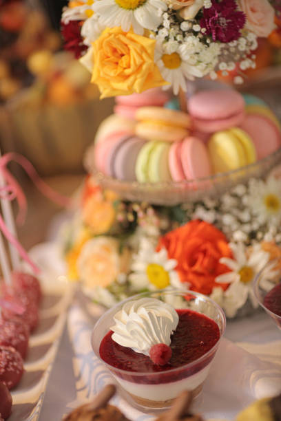 istock No bake rhubarb and strawberry cheesecakes in glasses 1415796736