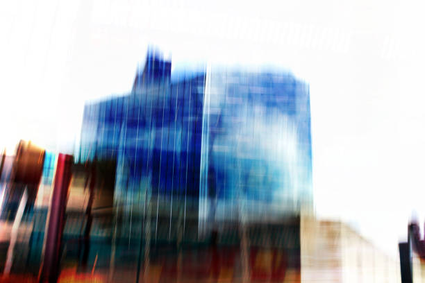 istock Financial District Buildings with Blurred Motion 1415798124