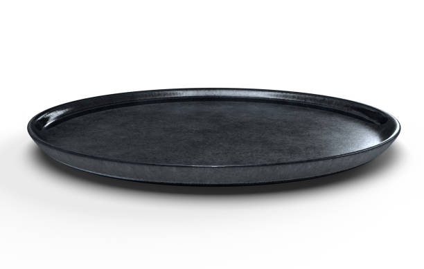 istock 3d illustration of a flat ceramic plate 1415798621