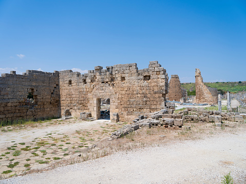 Model of ancient Jerusalem at the time of the second temple.  Including the Temple Mount, Antonia Fortress, Sheeps Pool or Pool of Bethesda and Market, Alexander Jannaeus Monument, second wall, and new city.