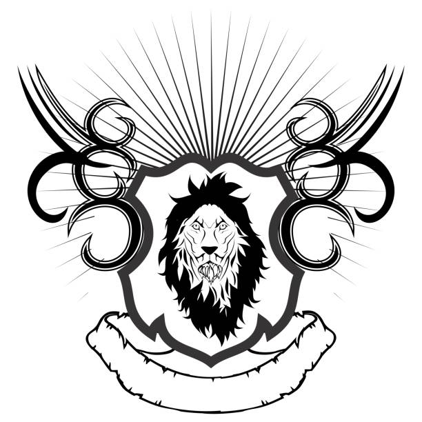 Silhouette Of The Tribal Lion Tattoo Designs Illustrations, Royalty-Free  Vector Graphics & Clip Art - iStock
