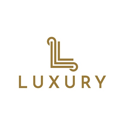 luxury letter L vector logo design